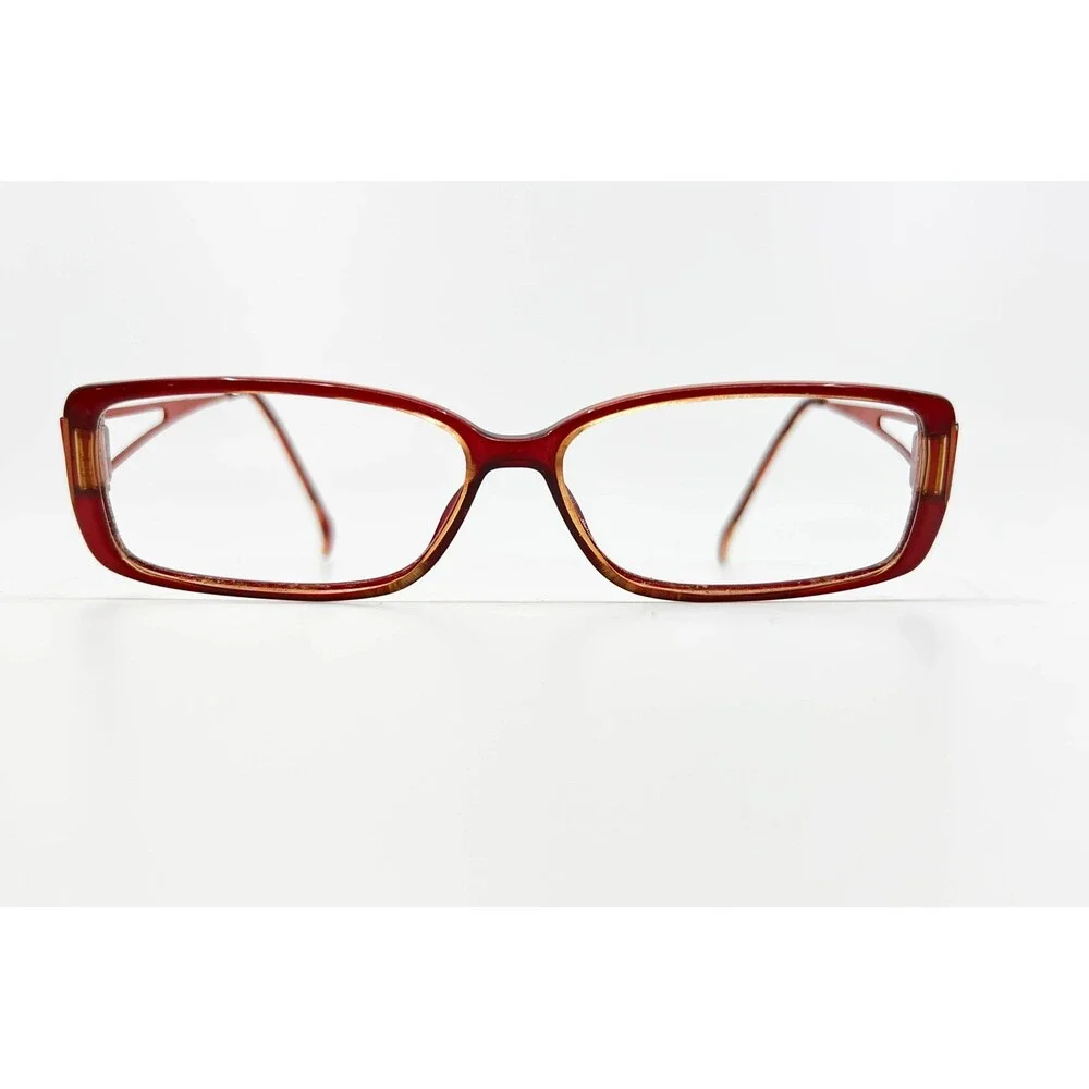 Unbranded Eyeglasses Frames Womens Red Rectangle SI-261 F330 52-12-130